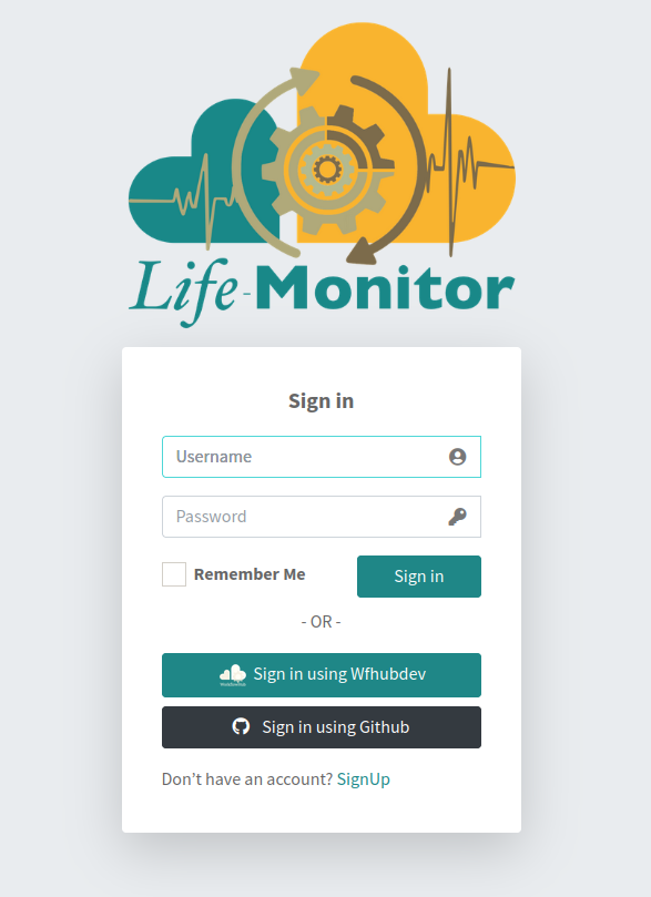 LM Sign In form